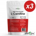 Atletic Food Л-Карнитин База 100% Pure L-Carnitine Powder - 300 грамм (3 шт по 100 г)